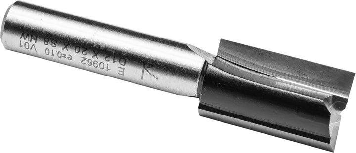 ENT 10962 Nutfräser HW, Schaft (S) 8 mm, Durchmesser (D) 12 mm, NL 20 mm, SL 32 mm, GL 52 mm, mit Ha