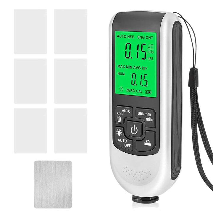 Digitales Schichtdickenmessgerät, Lackmessgerät Auto, 0-2000UM Lackdickenmessgerät, Farbdickenmessge