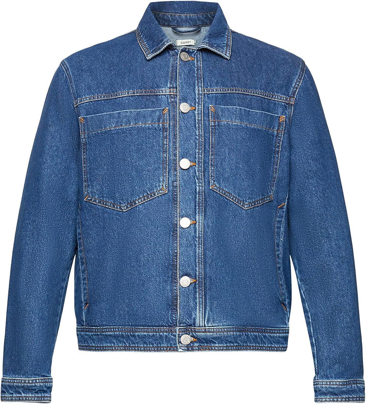 ESPRIT Denim-Jacke XS Blue Dark Washed, XS Blue Dark Washed