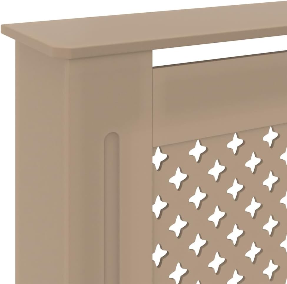 Wohnzimmer Heizkörperabdeckung 205x20.5x81.5 cm MDF Heizkörperverkleidung Dekorative Wabenmuster Des