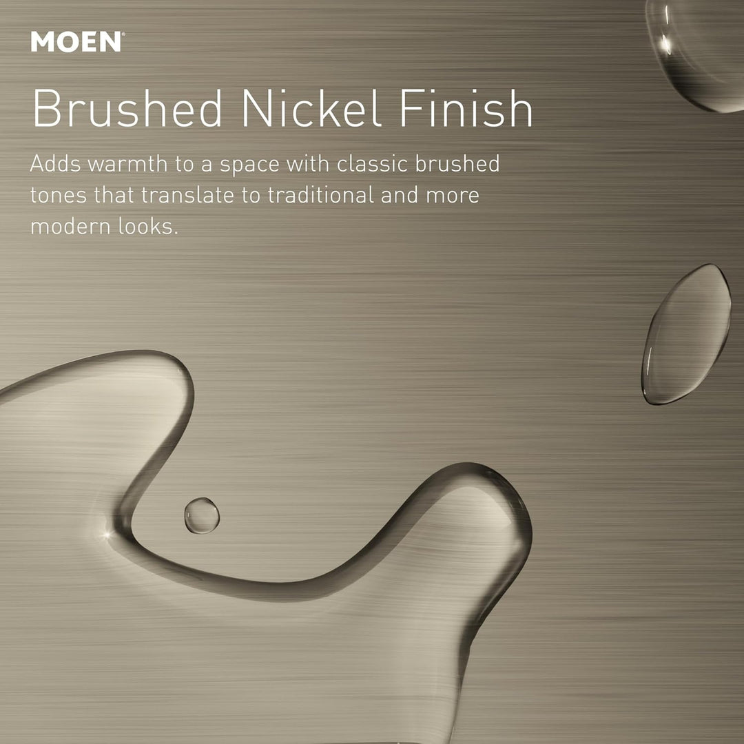 Moen R2356DBN Home Care Haltegriff mit Ablage, gebürstetes Nickel, 40,6 cm Gebürsteter Nickel, Gebür