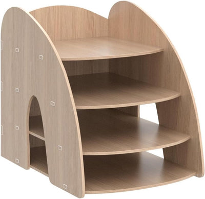 PUNCIA Dokumentenablage A4 Briefablage Ablagefächer Holz Schreibtisch Datei Organizer Papierablage A
