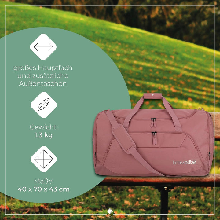 travelite grosse Reisetasche Grösse XL, Gepäck Serie KICK OFF: Praktische Reisetasche für Urlaub und