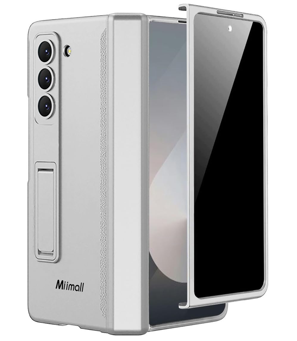 Miimall Kompatibel mit Samsung Galaxy Z Fold 6 Hülle mit Displayschutz Anti-Peeping+Magnetischer Sch