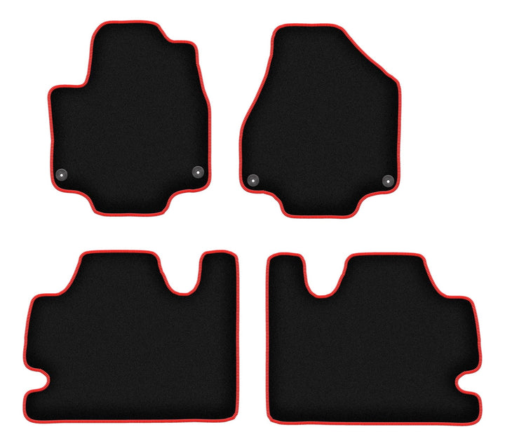Velours Fussmatten 4-TLG Set passend für Chrysler Pacifica II (2017-) | Qualität: LUX – Massgenau &