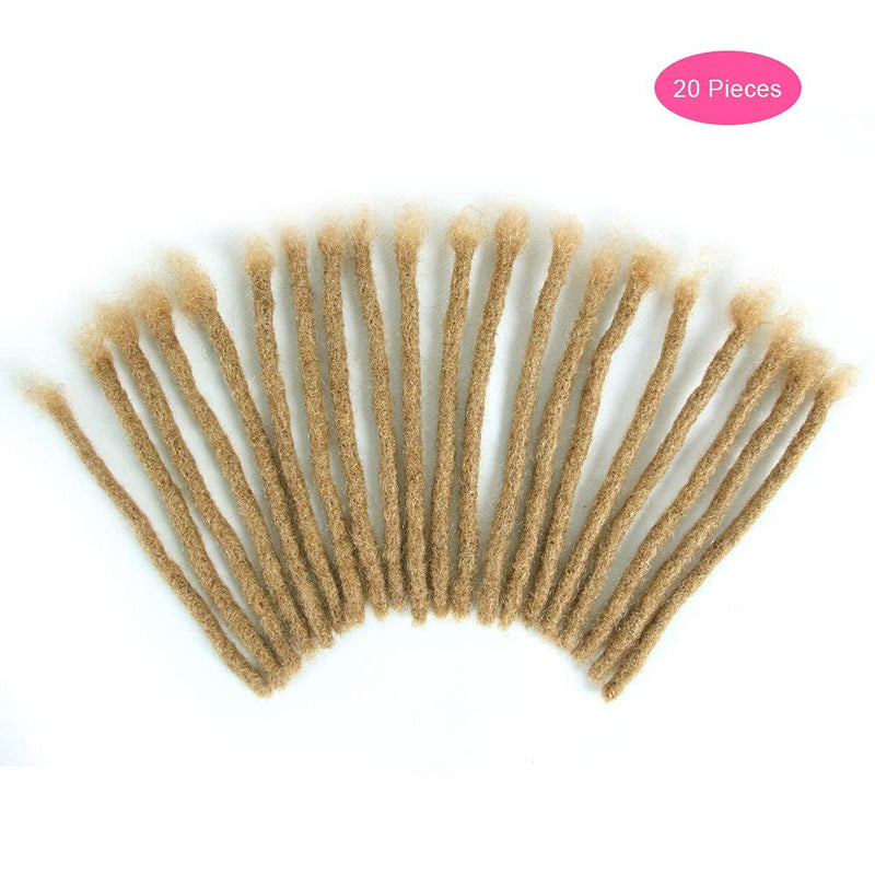 Permanent Echthaar Dreadlock Extensions 20 Stränge Handgemachte Crochet Real Hair Loc Extensions (8