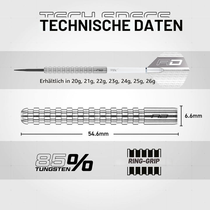 RED DRAGON Javelin Series Profi Dartpfeile Steeldarts Set mit Flights und Schäfte 26.0 Gramm, 26.0 G