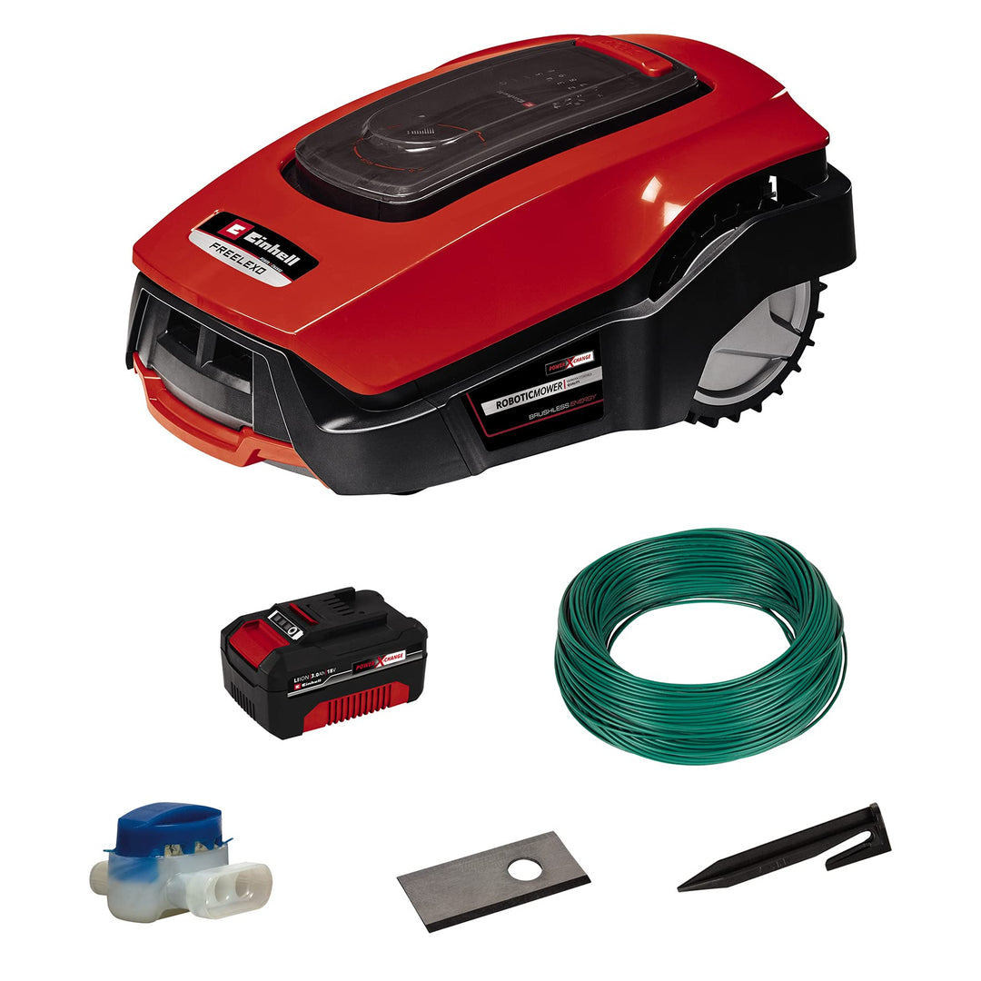 Einhell Roboter-Rasenmäher FREELEXO 900 LCD BT (Lithium-Ionen, 18 V, bis zu 900 m², Multizonenmäher,