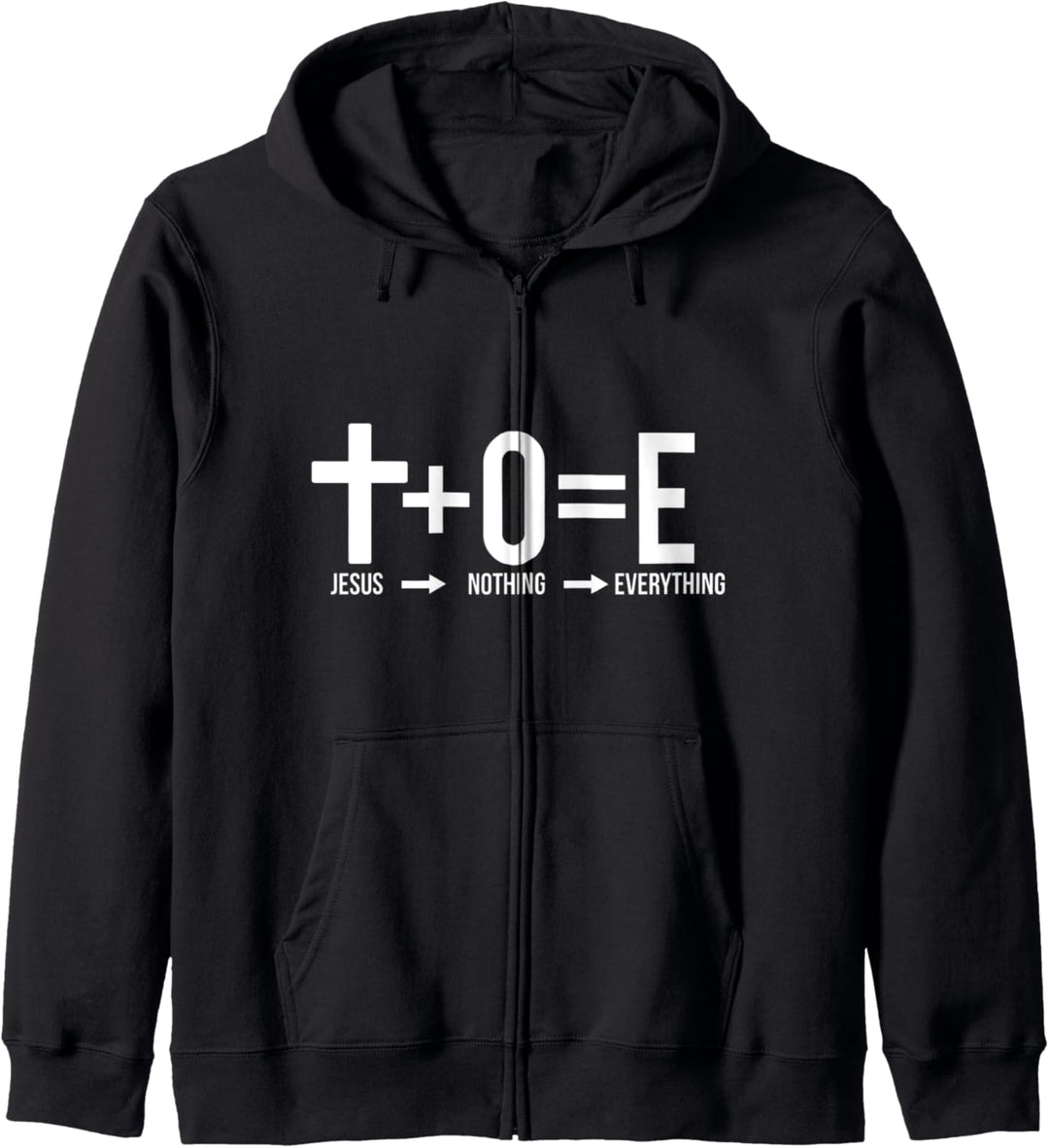 Jesus Plus Nothing Equals Everything Gods Love Salvation Kapuzenjacke