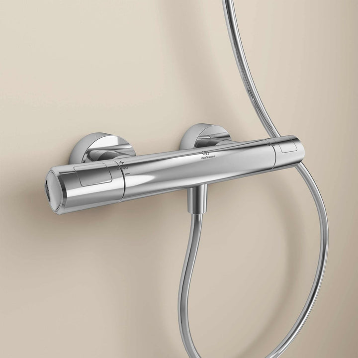 Ideal Standard A7229AA Ceratherm T100 Brausethermostat Aufputz chrom Zeitgenössisch Aufputz Chrom, Z