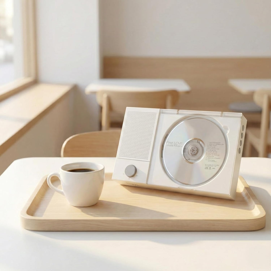 Tinyl Split: 3-in-1-CD-Player, abnehmbarer Bluetooth-Lautsprecher und CD-Player, tragbar, wiederaufl