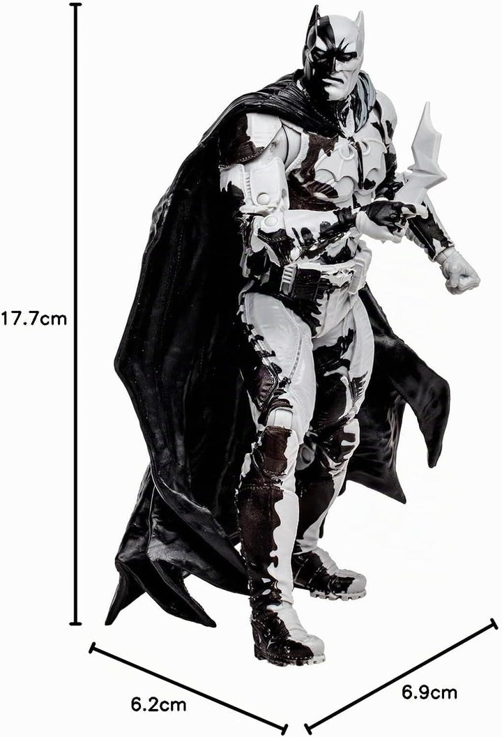 McFarlane DC Direct Actionfigur &amp; Comic Black Adam Batman Line Art Variant (Gold Label) (SDCC) 18 cm