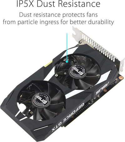 ASUS Dual GeForce GTX 1630 OC Edition 4GB GDDR6 Gaming Grafikkarte (NVIDIA Turing Architektur, 4GB G
