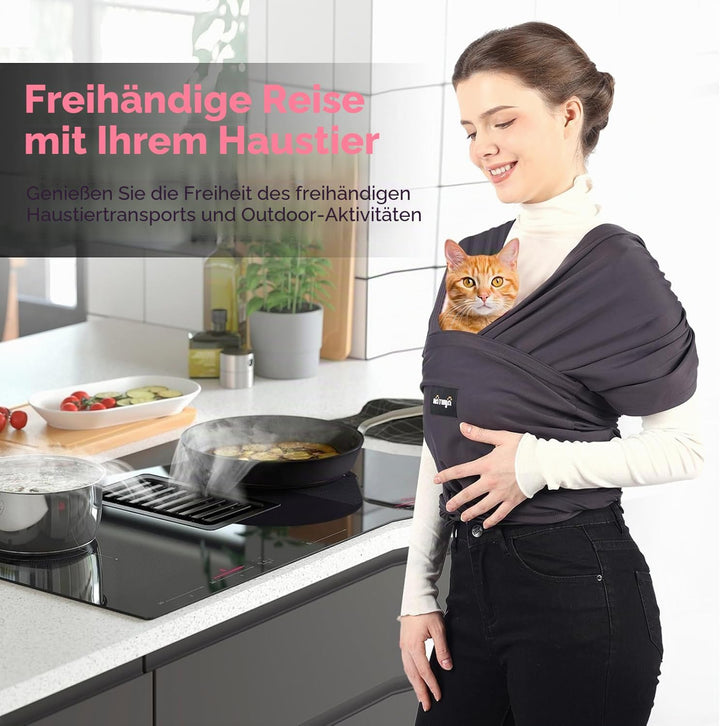 NATUYA Hundetragetasche, leichte freihändige Welpen-Tragetasche, Anti-Angst-Katzenschlinge, grössenv