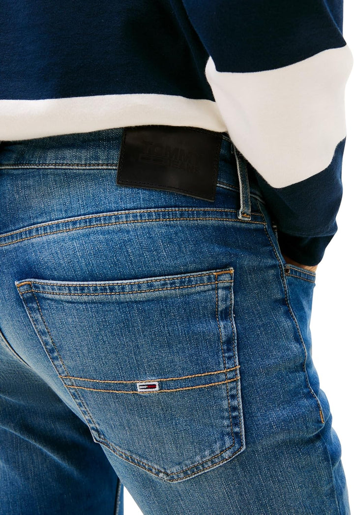 Tommy Hilfiger Herren Scanton Slim Wmbs Jeans 38W / 30L Wilson Mid Blue Stretch, 38W / 30L Wilson Mi