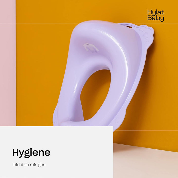 Hylat Baby Kinderhocker & Kindertoilettensitz Set - Rutschfester Tritthocker + Toilettenaufsatz für