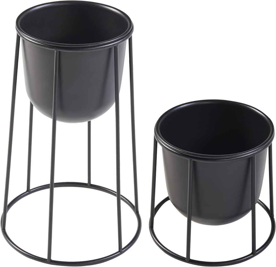 [en.casa] Pflanzenständer Nesseby 2er Set Blumentopfständer Blumentofphalter Pflanzenhocker in 2 Grö
