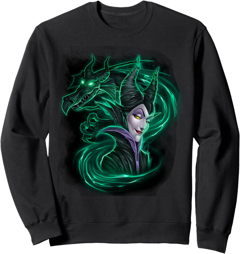 Disney Sleeping Beauty Maleficent And Dragon Dark Portrait Sweatshirt