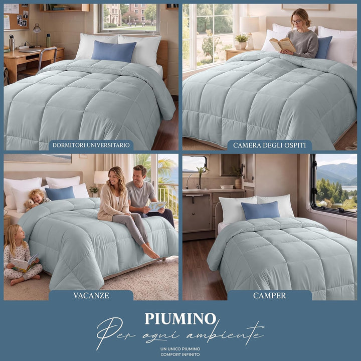 Utopia Bedding Bettdecke 220 x 240 cm, leichte Bettdecke mit Polyesterfüllung für 4 Jahreszeiten, Mi