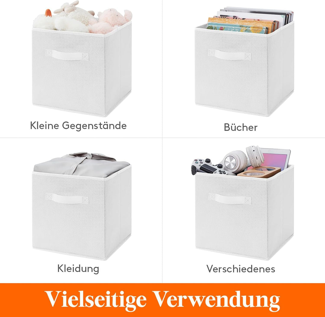 Lifewit Aufbewahrungsbox aus Stoff, 18L Faltbar Aufbewahrungswürfel Ordnungsboxen Aufbewahrung aus V