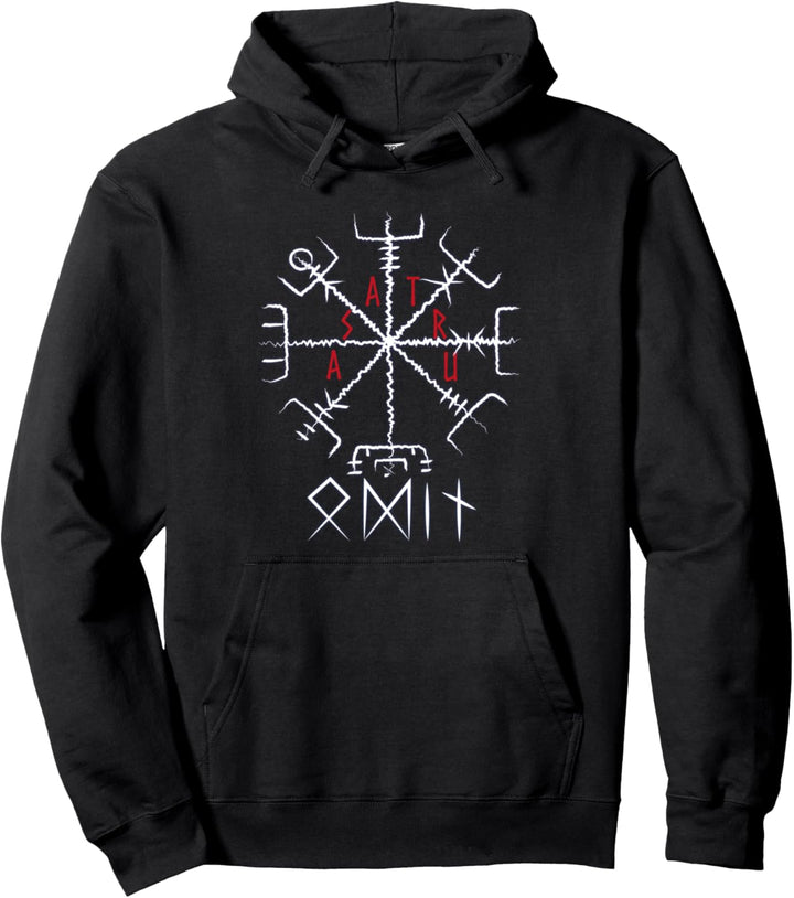 Nordische Mythologie Wikinger Heide Asatru Magische Runen Pullover Hoodie
