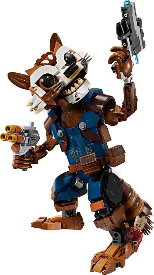 LEGO Marvel Rocket & Baby Groot, baubares Superhelden-Spielzeug für Kinder aus Marvel Studios' Guard