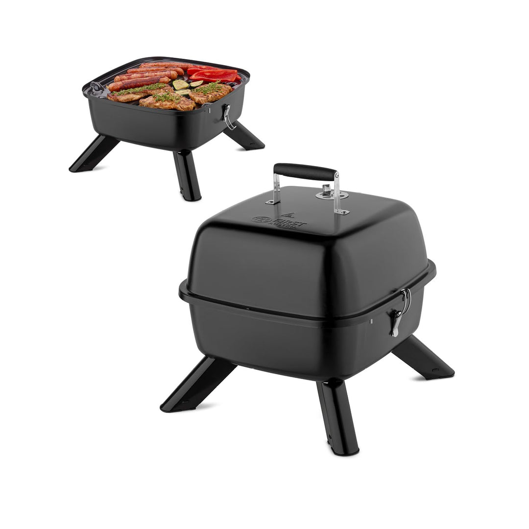 TZS First Austria 2in1 Elektrogrill Kugelgrill - extrem stabiler & kompakter BBQ Hybrid Elektrogrill