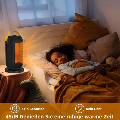 Mursche Heizlüfter energiesparend Heizung leise - PTC Keramikheizlüfter Heizgerät 1200W heizstrahler