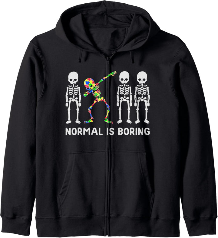Normal is Boring - tanze aus der Reihe - dabbendes Skelette Kapuzenjacke