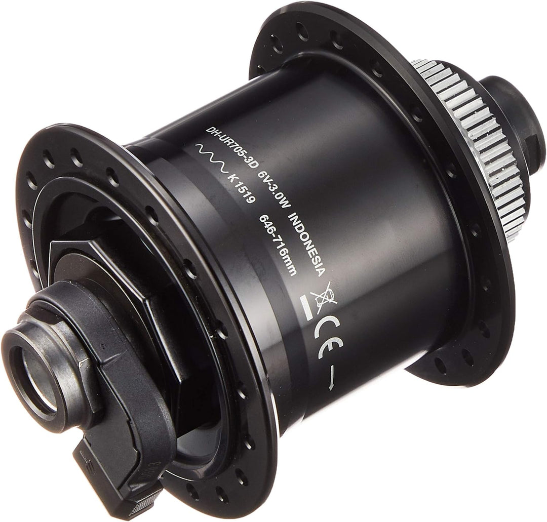 SHIMANO Unisex – Erwachsene Nexus DH-UR705-3 Nabendynamo, schwarz, 36 Loch