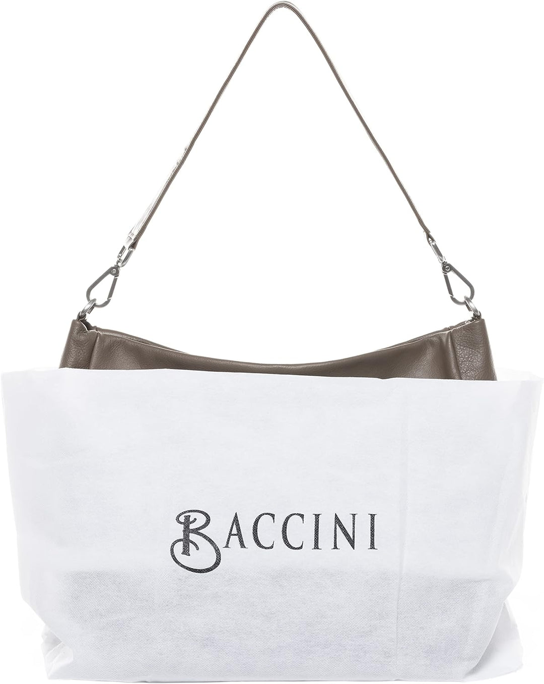 BACCINI Hobo Bag REMI aus Nappa-Leder I Beuteltasche für Damen I Schultertasche handgefertigt Taupe,