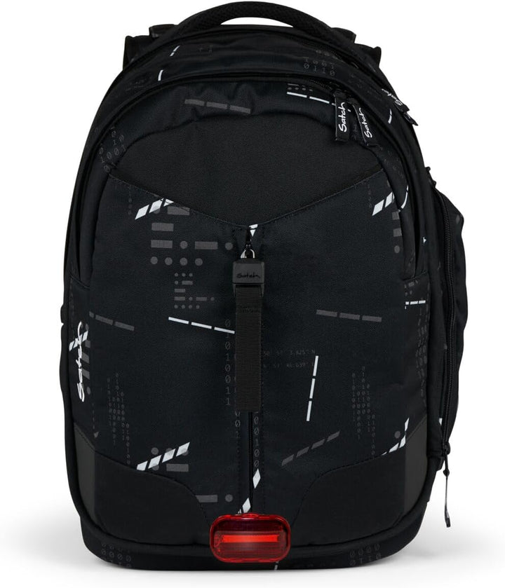 Satch Match Schulrucksack Set 3tlg. inkl. Schlamperbox und Sportbeutel Ninja Matrix, Ninja Matrix