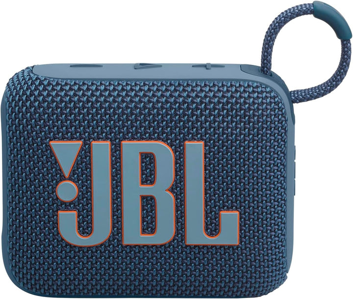 JBL Go 4 in Blau – Tragbare Bluetooth-Lautsprecher-Box Pro Sound, tiefem Bass und Playtime-Boost-Fun