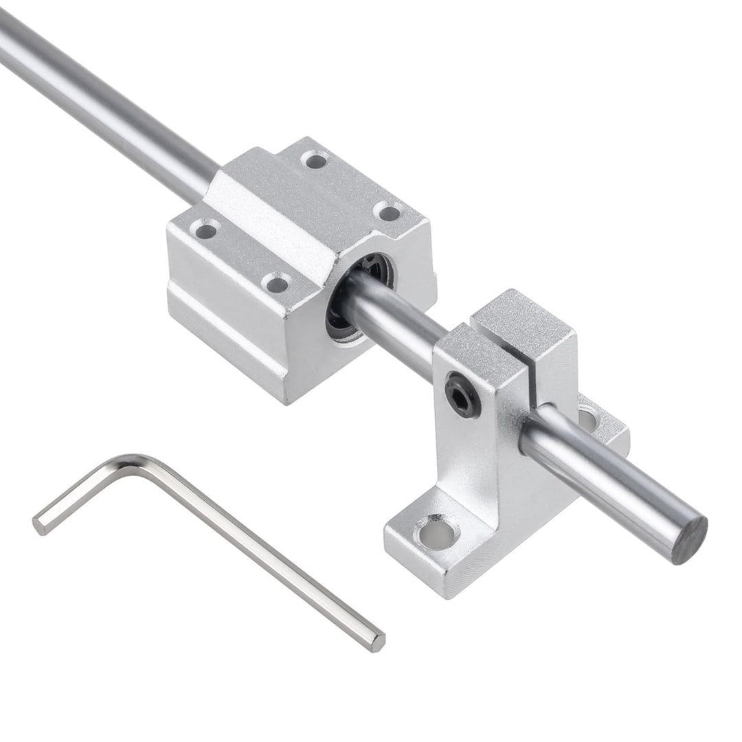 CNCMANS 4Stück 350mm Linearwelle Ø8mm Linearführung 350mm Linearführungen Präzisionswelle mit 8Stück