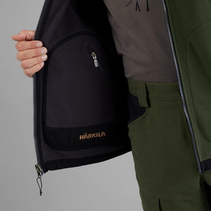 Härkila Kamko Fleecejacke Grey/Green, M