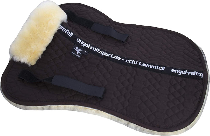 Engel Reitsport Lammfell Sattelkissen SAKIS1 mit Fellrand vorne mocca-med. L, mocca-med. L