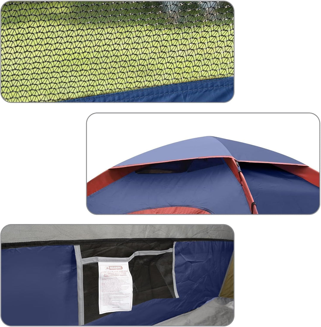 Wurfzelt 2 Personen Wasserdicht, Automatisches Pop Up Zelt 2 Personen, Winddicht Campingzelt, Ultral