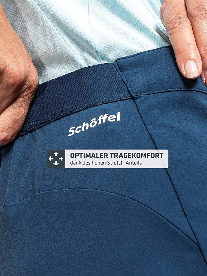 Schöffel Damen Pants Hestad L, robuste, schnell trocknende Outdoor Hose, Damen Hose mit bequemer Pas