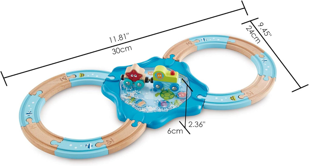Hape E3827 - Holzschienen Unterwasserwelt, Eisenbahn
