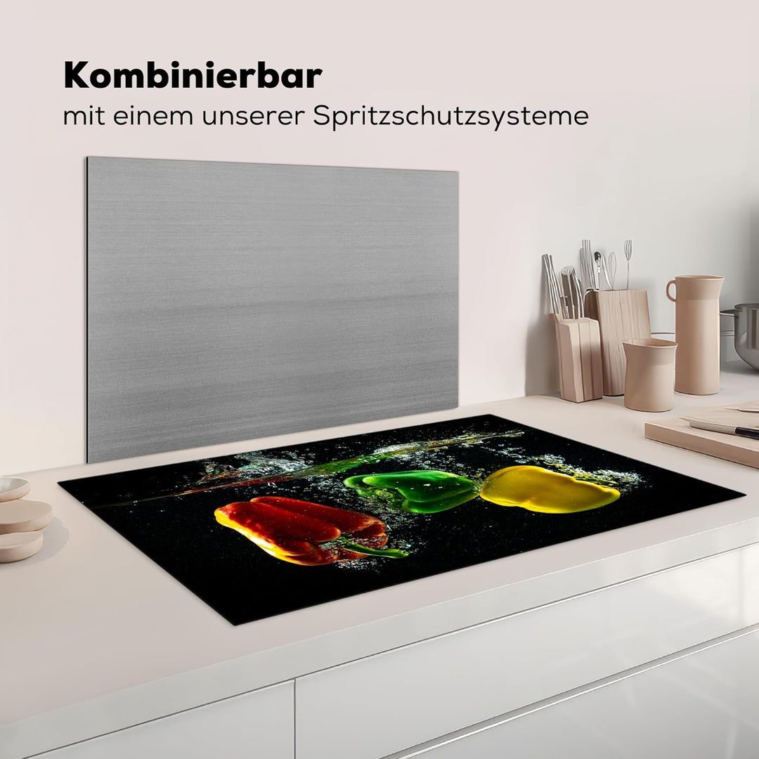 Herdabdeckplatte Einteilig Induktionsmatte Küche Abdeckung Ceranfeld Herd Abdeckplatte Deko Vinyl Ma