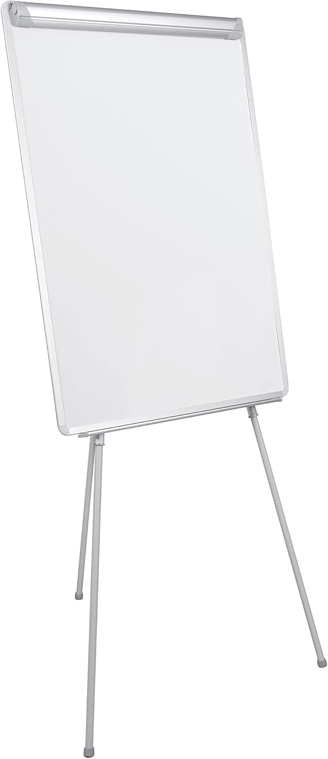 Bi-Office Dreibein Flipchart Grau, nicht-magnetisch, mit Stifteablage a1 ohne Arme, a1 ohne Arme