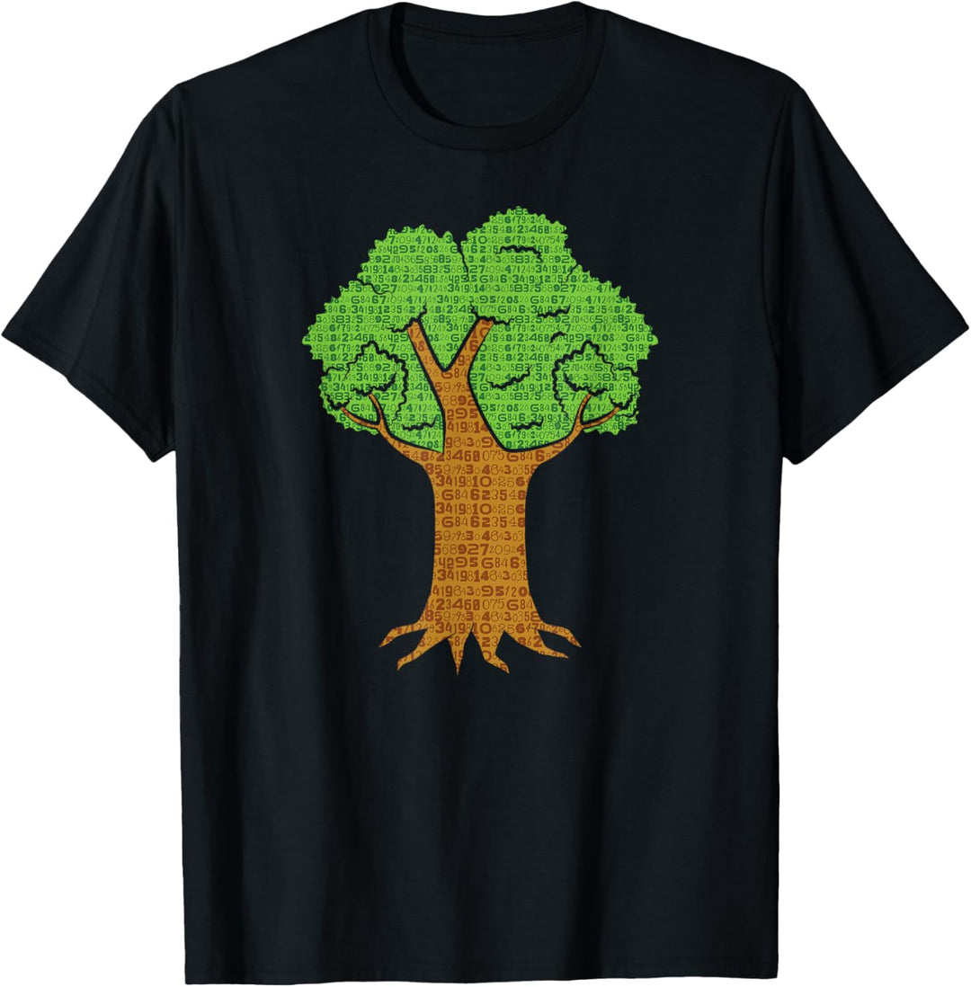 Baum aus Zahlen. T-Shirt