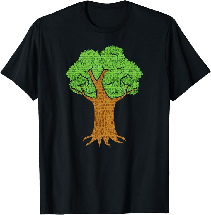 Baum aus Zahlen. T-Shirt
