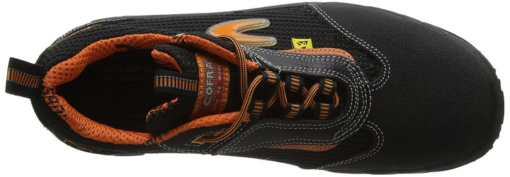 Cofra 13000-000.W42 AEGIR S1 P ESD SRC Sicherheitsschuhe, Schwarz/Orange, Grösse 42 42 EU, 42 EU