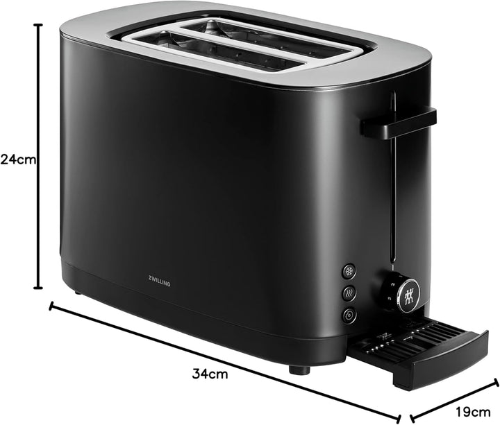 ZWILLING ENFINIGY Toaster mit 3 Automatikprogrammen, 7 Bräunungsgraden und Abschaltfunktion, 2 Schli