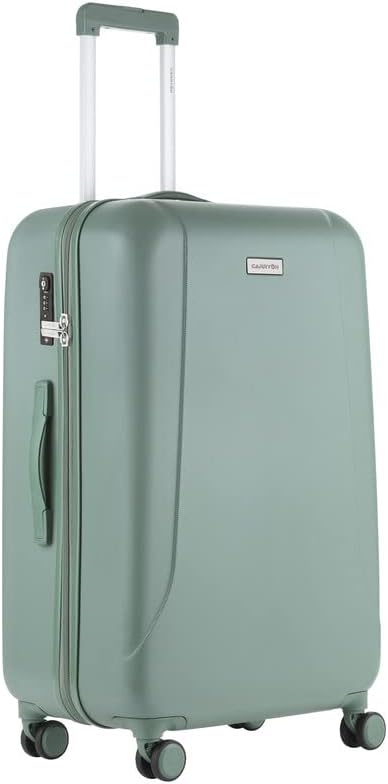 CarryOn Skyhopper Grosser Hartschalen Reiskoffer 78cm - Grosse Koffer mit TSA-Schloss 85 L (Grun, L)