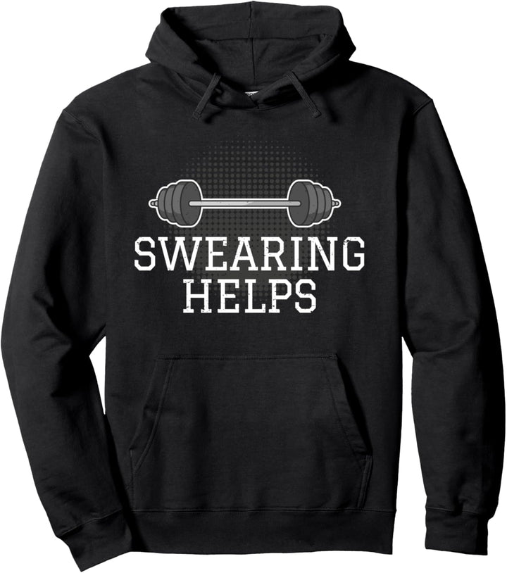 Lustiger Workout Spruch I Langhantel Gewichtheber Hantelbank Pullover Hoodie