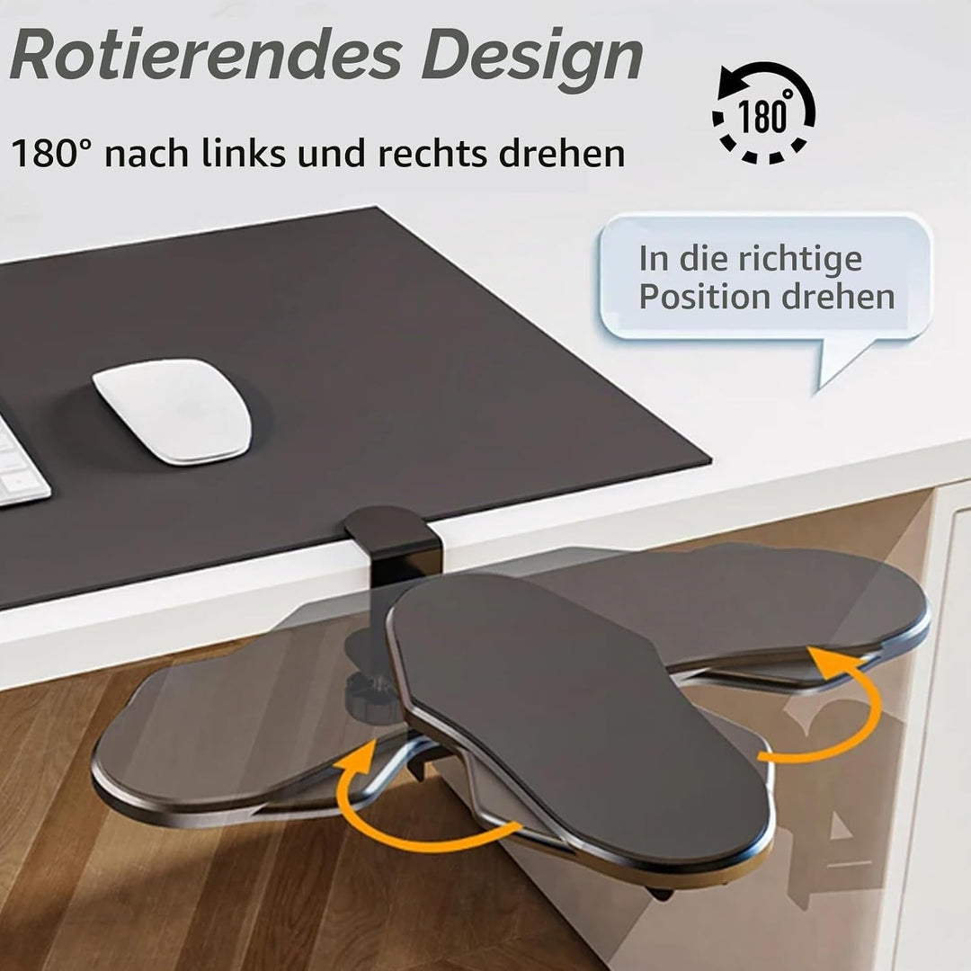 2 Stück Ergonomics Schreibtisch Erweiterung, Schreibtisch Armauflage Faltbare handgelenkauflage Ellb