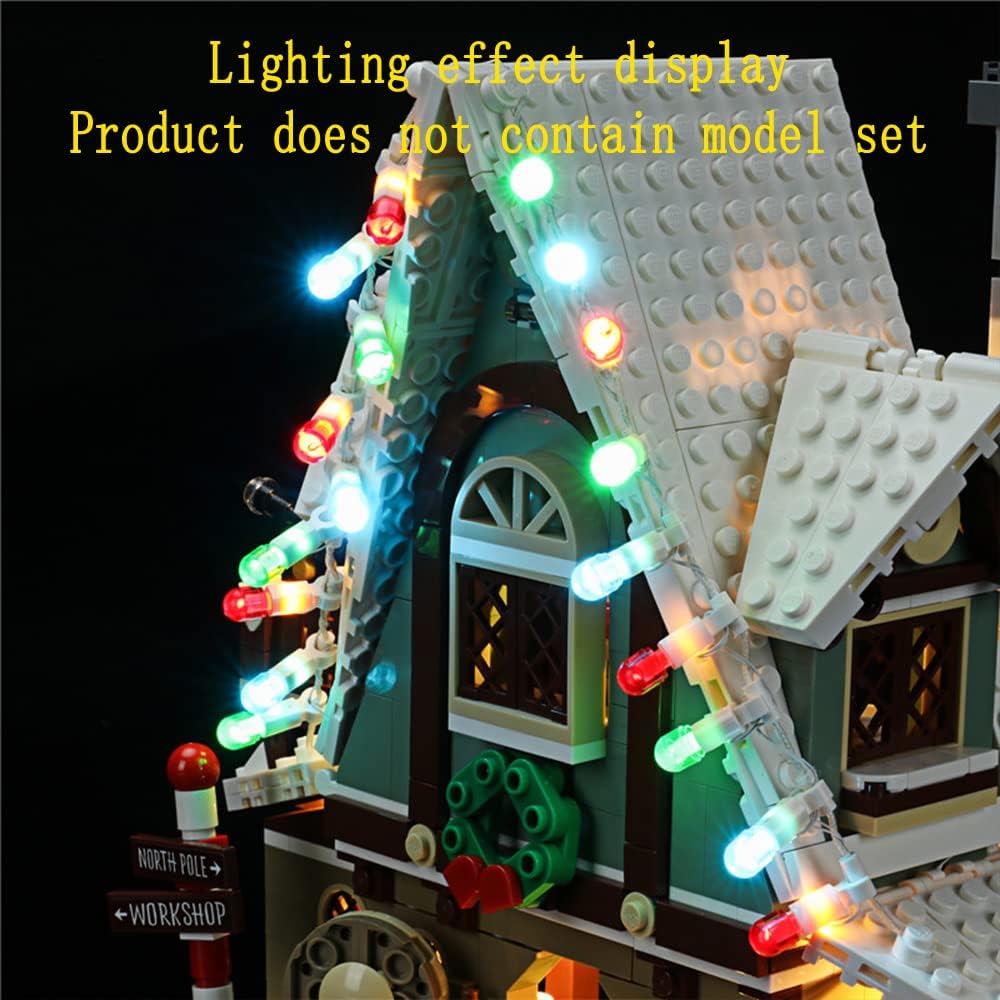 GEAMENT LED Licht-Set Kompatibel mit Lego Elf Clubhouse - Beleuchtungsset für Creator 10275 Baumodel