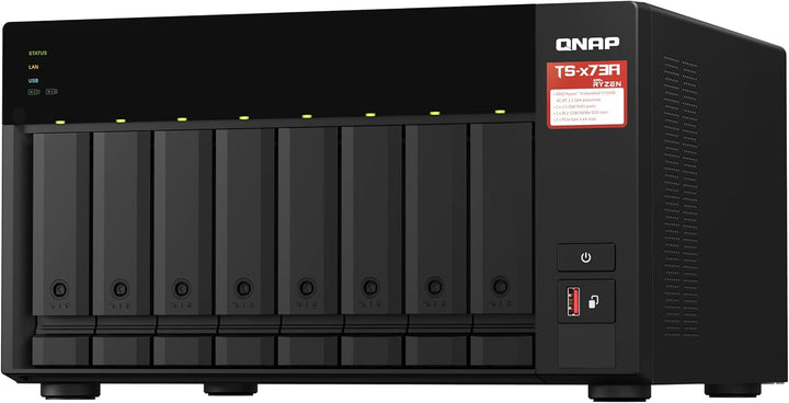 Qnap TS-873A-8G 8-Bay NAS, AMD Ryzen V1000 Series V1500B 4C/8T 2,2 GHz, One Size NAS Single 8-bay 8G